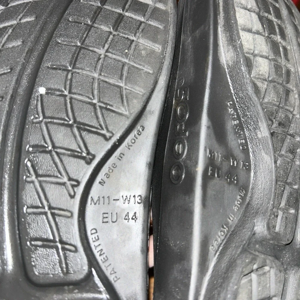 OOFOS Ooahh Slide Recovery Comfort Sport Sandal Black Unisex‎ Size M11 W13